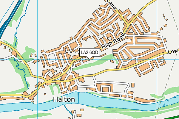 LA2 6QD map - OS VectorMap District (Ordnance Survey)