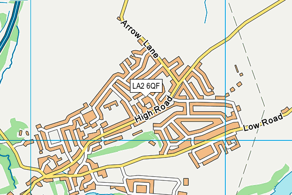 LA2 6QF map - OS VectorMap District (Ordnance Survey)
