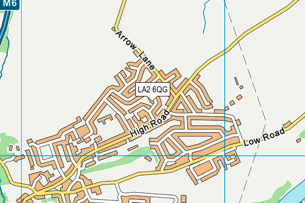 LA2 6QG map - OS VectorMap District (Ordnance Survey)
