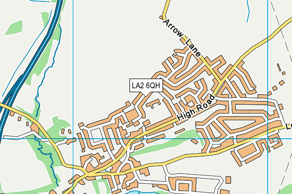 LA2 6QH map - OS VectorMap District (Ordnance Survey)