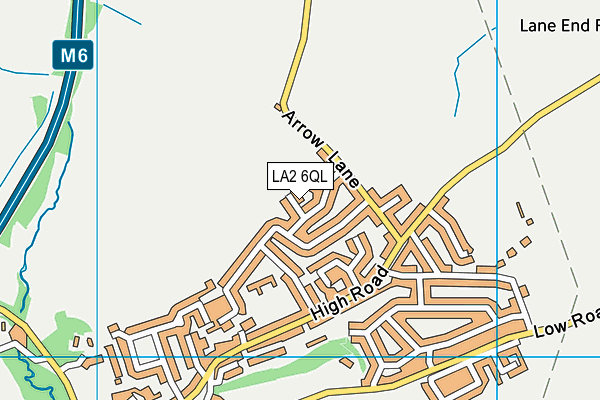 LA2 6QL map - OS VectorMap District (Ordnance Survey)