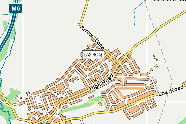 LA2 6QQ map - OS VectorMap District (Ordnance Survey)