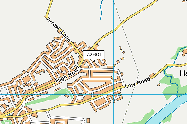 LA2 6QT map - OS VectorMap District (Ordnance Survey)