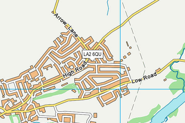 LA2 6QU map - OS VectorMap District (Ordnance Survey)