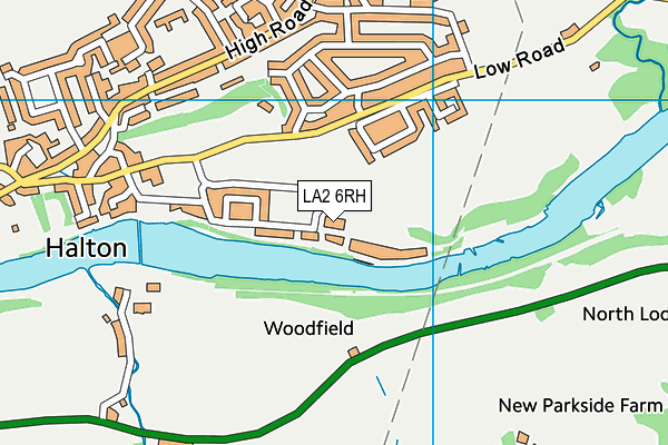 LA2 6RH map - OS VectorMap District (Ordnance Survey)