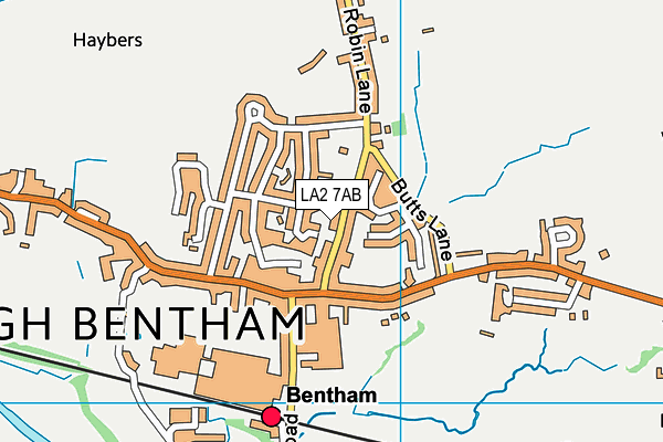 Map of ORCHARD FIELD BENTHAM LIMITED at district scale