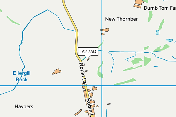 LA2 7AQ map - OS VectorMap District (Ordnance Survey)