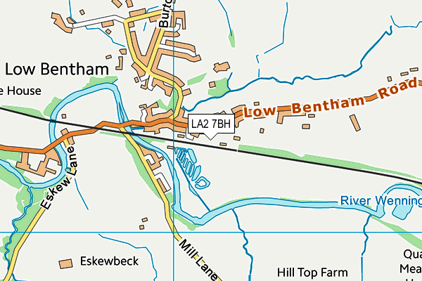 LA2 7BH map - OS VectorMap District (Ordnance Survey)