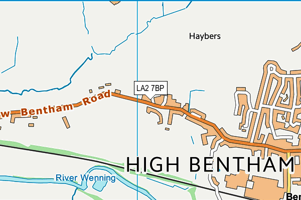 Bentham Community Primary School map (LA2 7BP) - OS VectorMap District (Ordnance Survey)