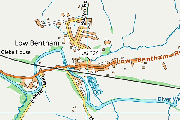 LA2 7DY map - OS VectorMap District (Ordnance Survey)