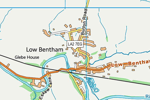 LA2 7EG map - OS VectorMap District (Ordnance Survey)