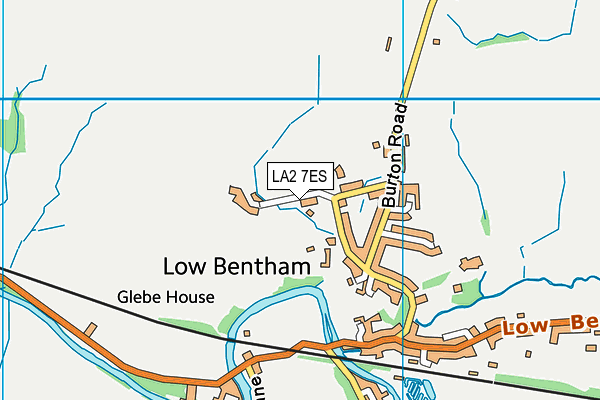 LA2 7ES map - OS VectorMap District (Ordnance Survey)