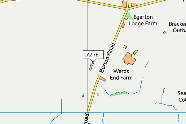 LA2 7ET map - OS VectorMap District (Ordnance Survey)