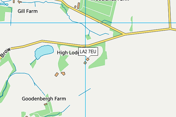 LA2 7EU map - OS VectorMap District (Ordnance Survey)