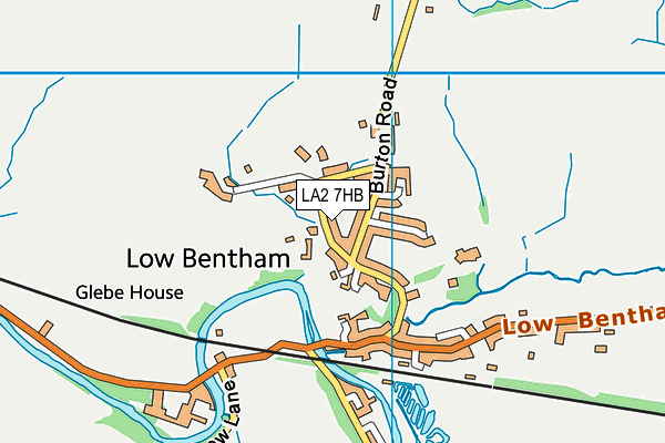 LA2 7HB map - OS VectorMap District (Ordnance Survey)