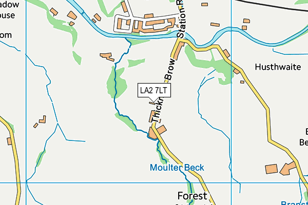 LA2 7LT map - OS VectorMap District (Ordnance Survey)