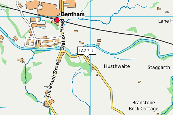 LA2 7LU map - OS VectorMap District (Ordnance Survey)