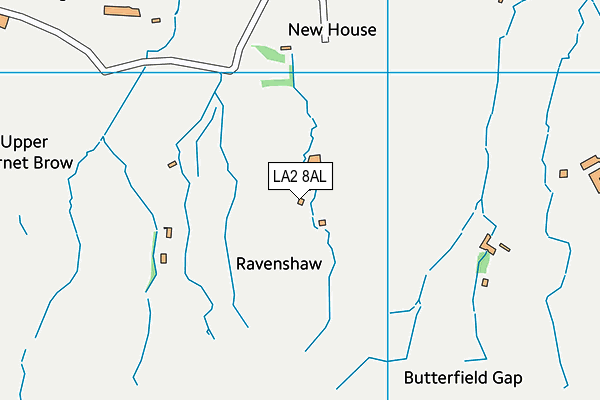 LA2 8AL map - OS VectorMap District (Ordnance Survey)