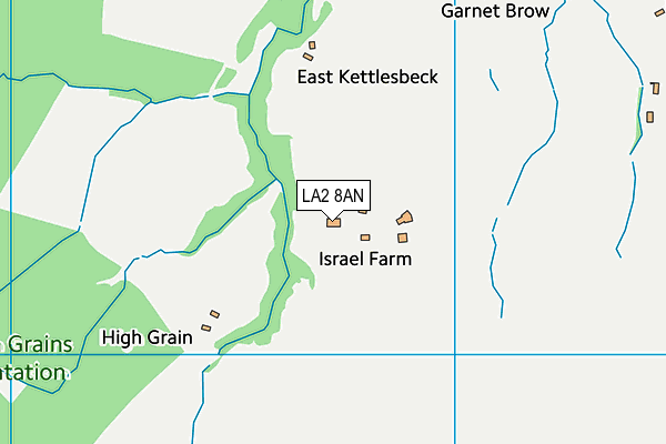 LA2 8AN map - OS VectorMap District (Ordnance Survey)