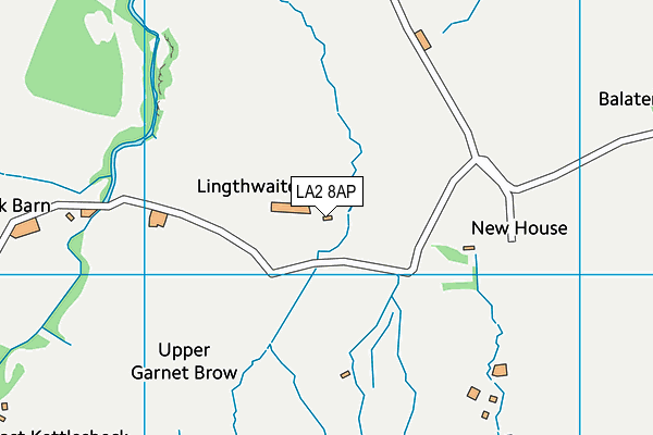 LA2 8AP map - OS VectorMap District (Ordnance Survey)
