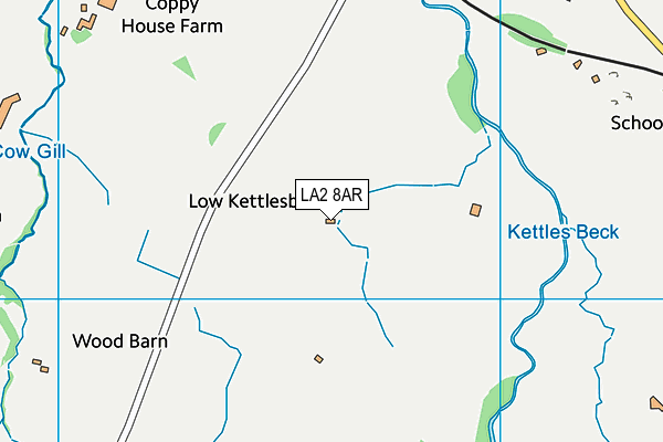 LA2 8AR map - OS VectorMap District (Ordnance Survey)