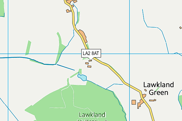 LA2 8AT map - OS VectorMap District (Ordnance Survey)