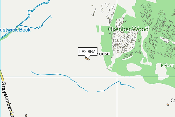 LA2 8BZ map - OS VectorMap District (Ordnance Survey)
