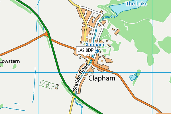 LA2 8DP map - OS VectorMap District (Ordnance Survey)