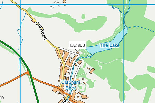 LA2 8DU map - OS VectorMap District (Ordnance Survey)