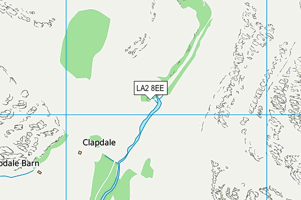 LA2 8EE map - OS VectorMap District (Ordnance Survey)