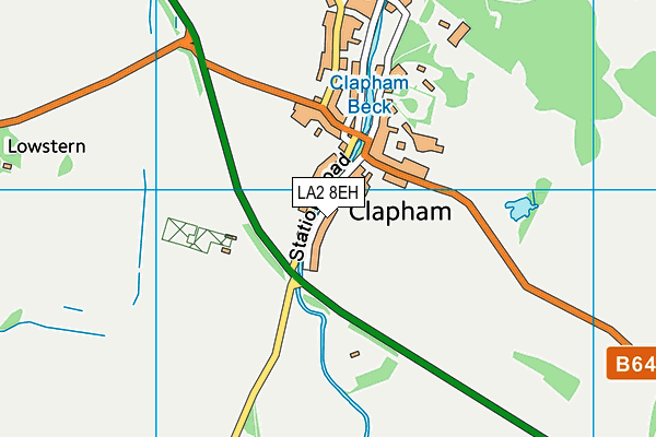 LA2 8EH map - OS VectorMap District (Ordnance Survey)
