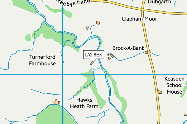 LA2 8EX map - OS VectorMap District (Ordnance Survey)