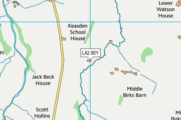 LA2 8EY map - OS VectorMap District (Ordnance Survey)
