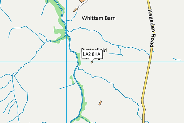 LA2 8HA map - OS VectorMap District (Ordnance Survey)