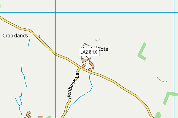 LA2 8HX map - OS VectorMap District (Ordnance Survey)