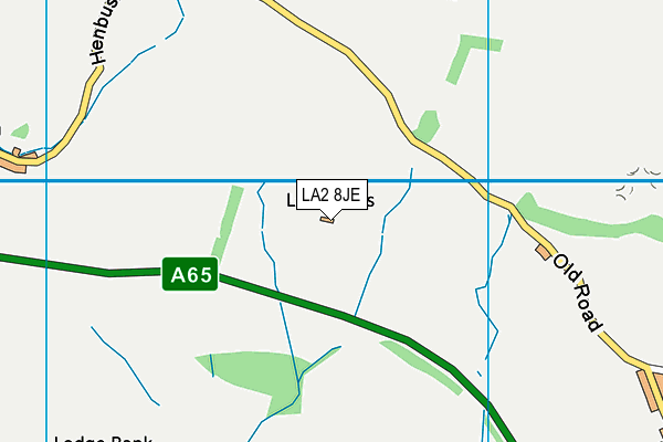 LA2 8JE map - OS VectorMap District (Ordnance Survey)