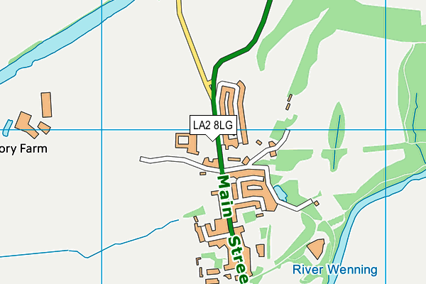 LA2 8LG map - OS VectorMap District (Ordnance Survey)