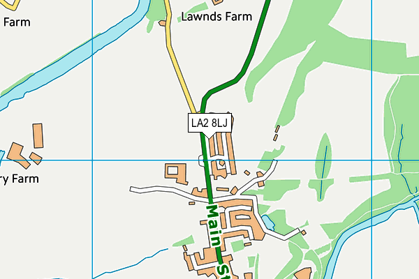 LA2 8LJ map - OS VectorMap District (Ordnance Survey)