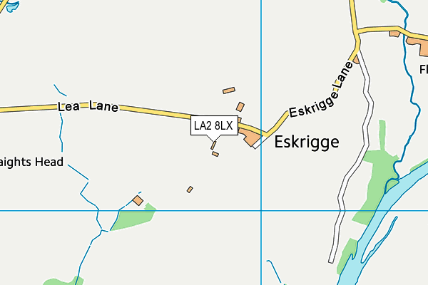 LA2 8LX map - OS VectorMap District (Ordnance Survey)