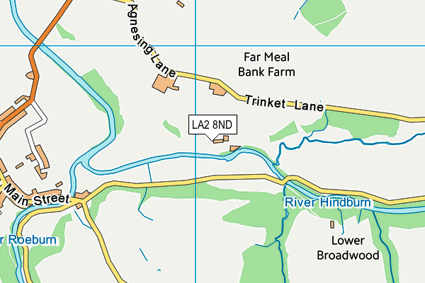 LA2 8ND map - OS VectorMap District (Ordnance Survey)