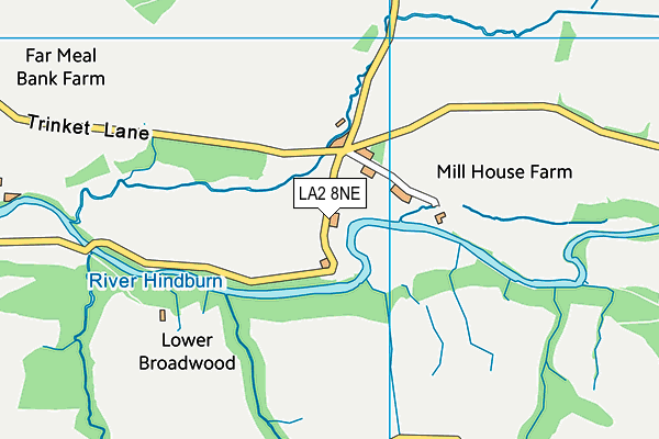 LA2 8NE map - OS VectorMap District (Ordnance Survey)