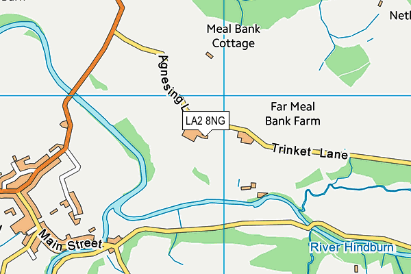 LA2 8NG map - OS VectorMap District (Ordnance Survey)