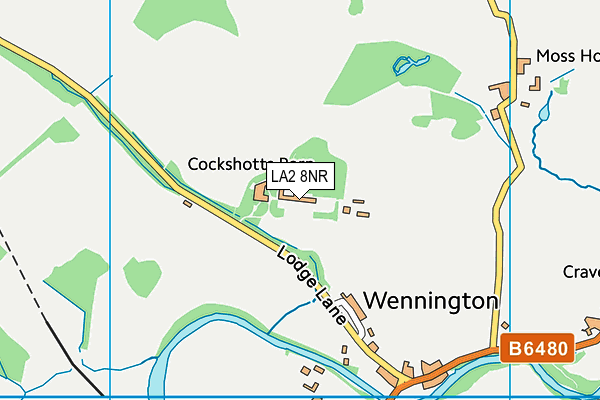 LA2 8NR map - OS VectorMap District (Ordnance Survey)