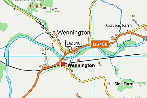 LA2 8NU map - OS VectorMap District (Ordnance Survey)