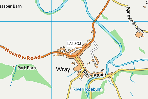 LA2 8QJ map - OS VectorMap District (Ordnance Survey)