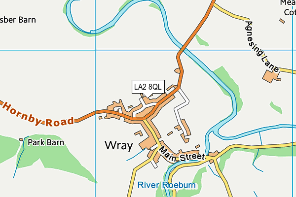 LA2 8QL map - OS VectorMap District (Ordnance Survey)