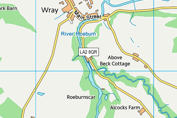 LA2 8QR map - OS VectorMap District (Ordnance Survey)