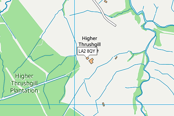LA2 8QY map - OS VectorMap District (Ordnance Survey)