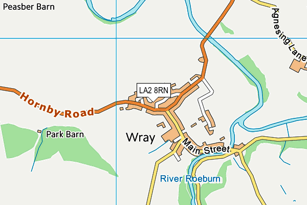 LA2 8RN map - OS VectorMap District (Ordnance Survey)