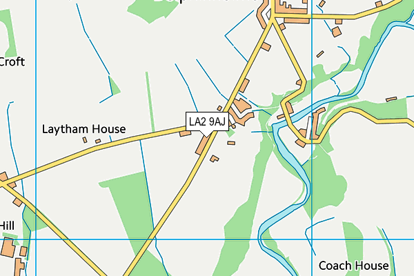 LA2 9AJ map - OS VectorMap District (Ordnance Survey)